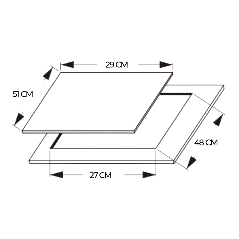 Placa de gas Cecotec Bolero Squad GN 2200S Glass Black - Imagen 8