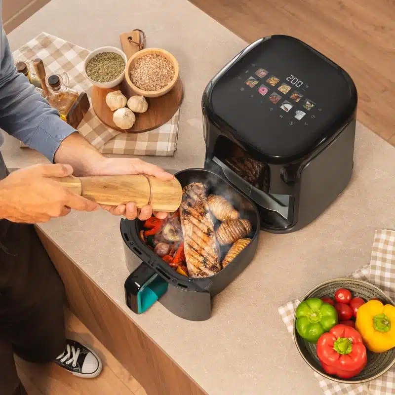 Freidora de aire con doble resistencia Cecotec Cecofry&Grill Smokin'Prime 4000 - Imagen 14