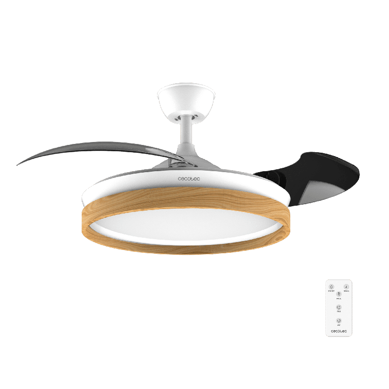 Ventilador de techo Cecotec EnergySilence Aero 4320 Invisible Wood&White