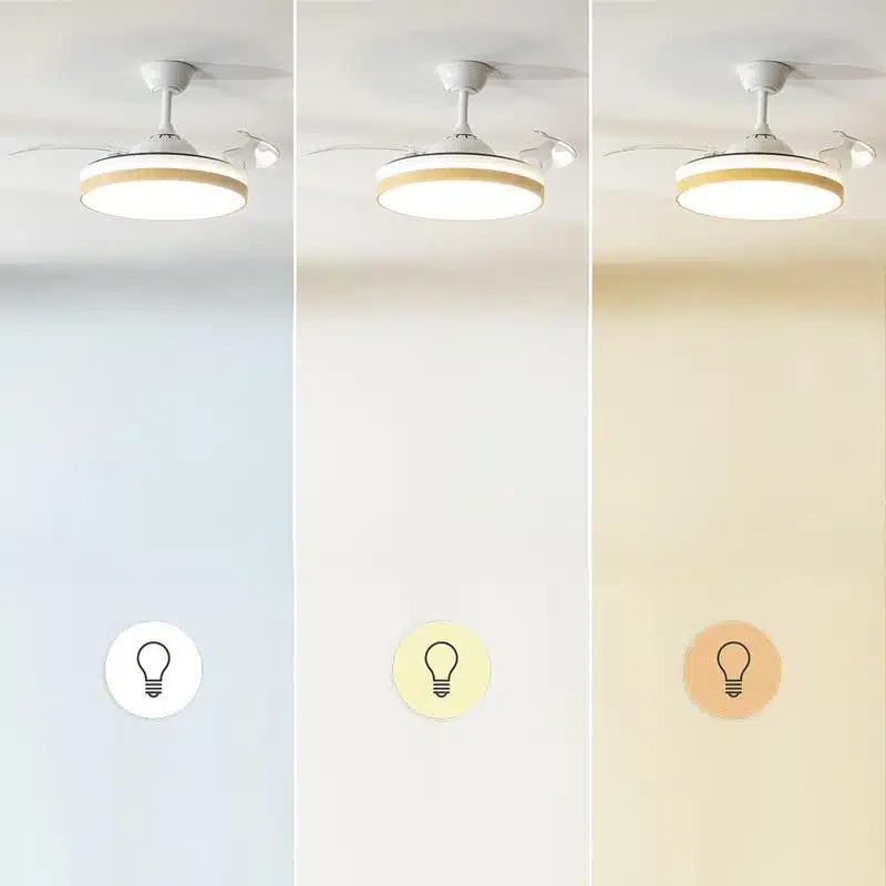 Ventilador de techo Cecotec EnergySilence Aero 4320 Invisible Wood&White - Imagen 2
