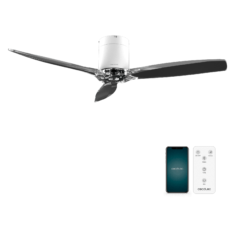 Ventilador de techo Cecotec EnergySilence Aero 5285 WhiteTransparent