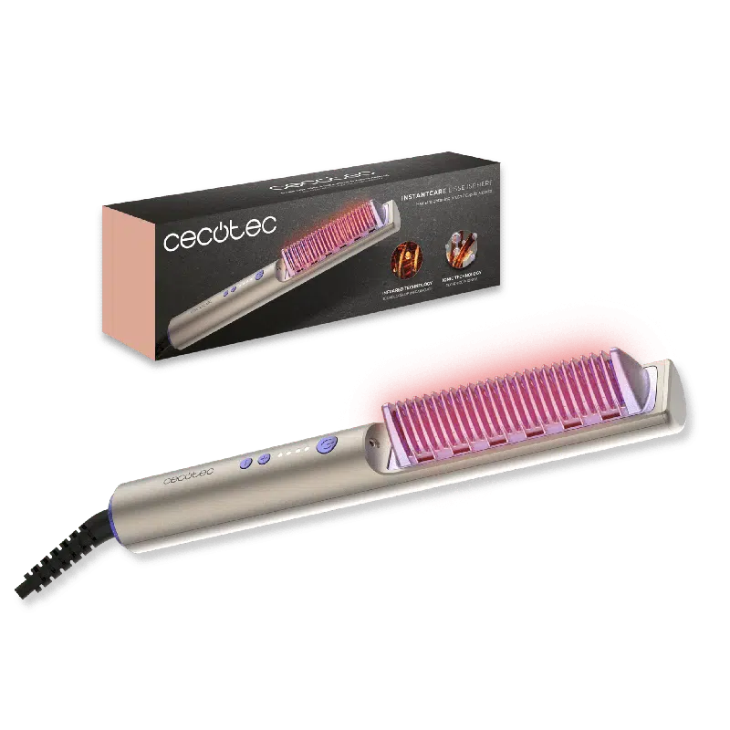 Cepillo alisador con infrarrojos e iones Cecotec InstantCare Lisse iSphere