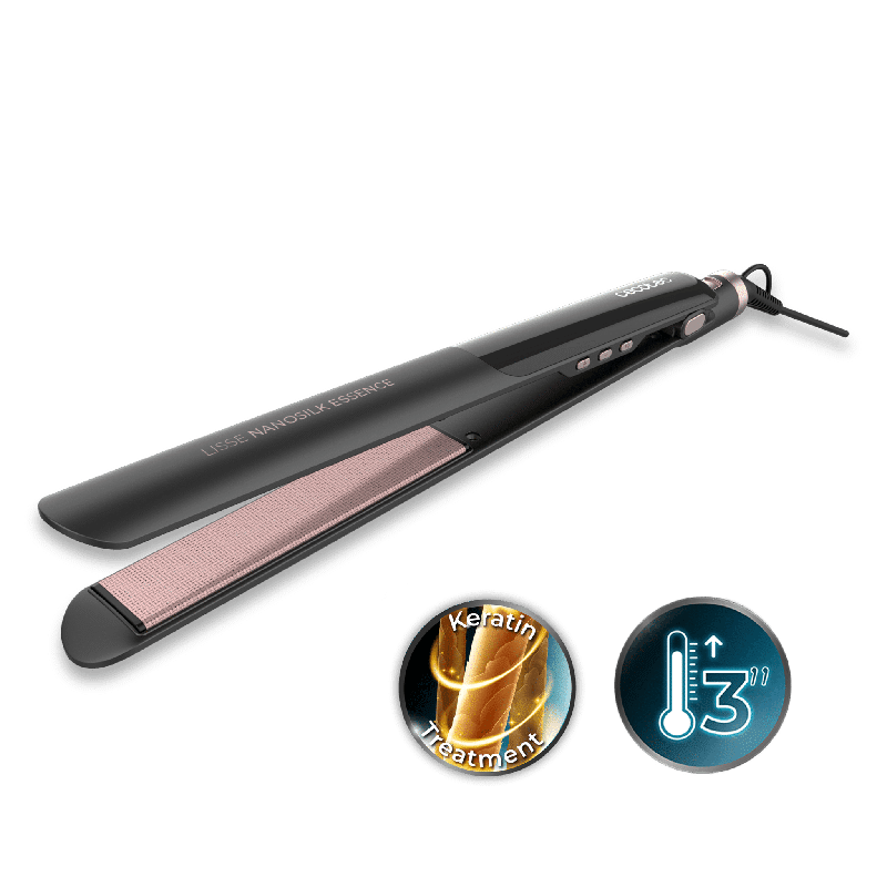 Plancha de Pelo Cecotec Lisse NanoSilk Essence Black