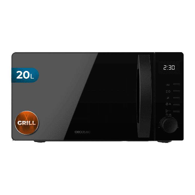 Microondas Digital con Gril 20L Cecotec Proclean 5105 black