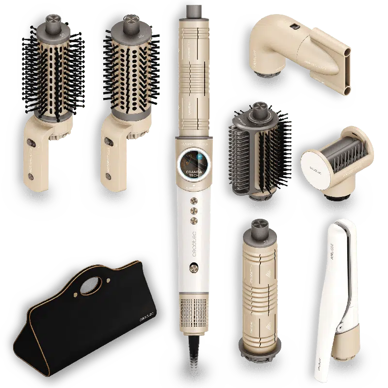 Moldeador de pelo Cecotec AirGlisse 8in1 Champagne