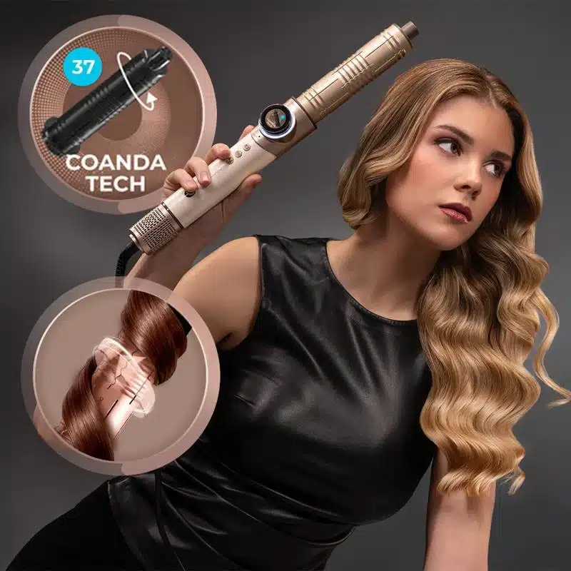 Moldeador de pelo Cecotec AirGlisse 8in1 Champagne - Imagen 5