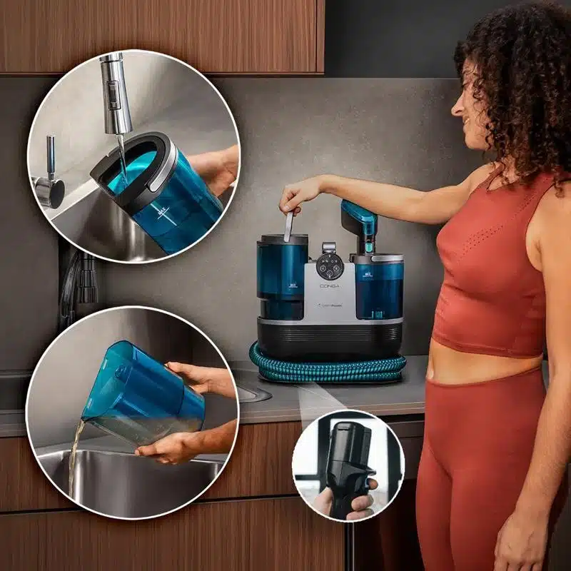 Limpiatapicerías Cecotec Conga 7000 Carpet&Spot Clean Steam XXL Pro - Imagen 2