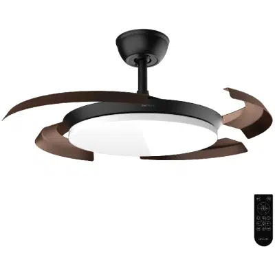 Ventilador de techo Cecotec EnergySilence Aero 4500 Puzzle Invisible Black&DarkWood