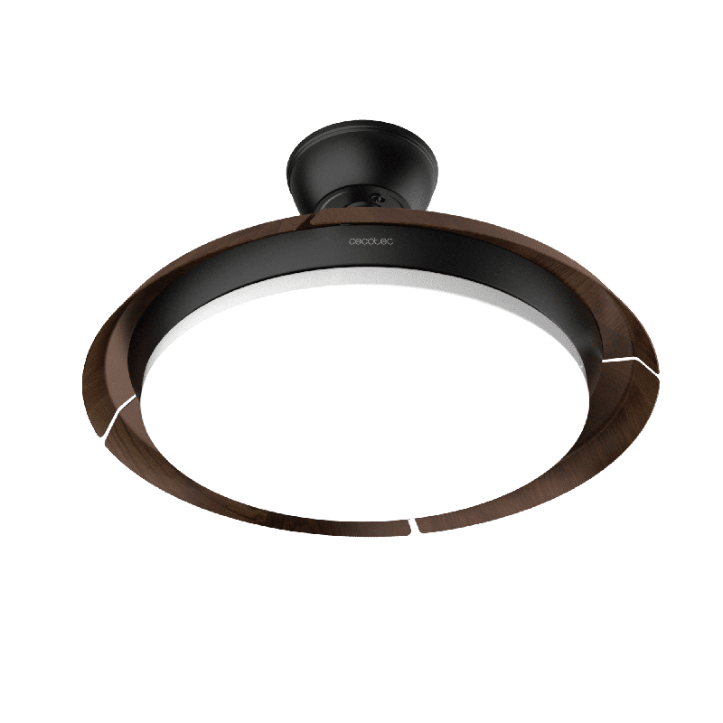 Ventilador de techo Cecotec EnergySilence Aero 4500 Puzzle Invisible Black&DarkWood - Imagen 2