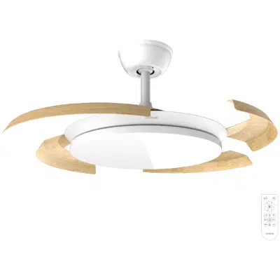 Ventilador de techo Cecotec EnergySilence Aero 4500 Puzzle Invisible White&LightWood