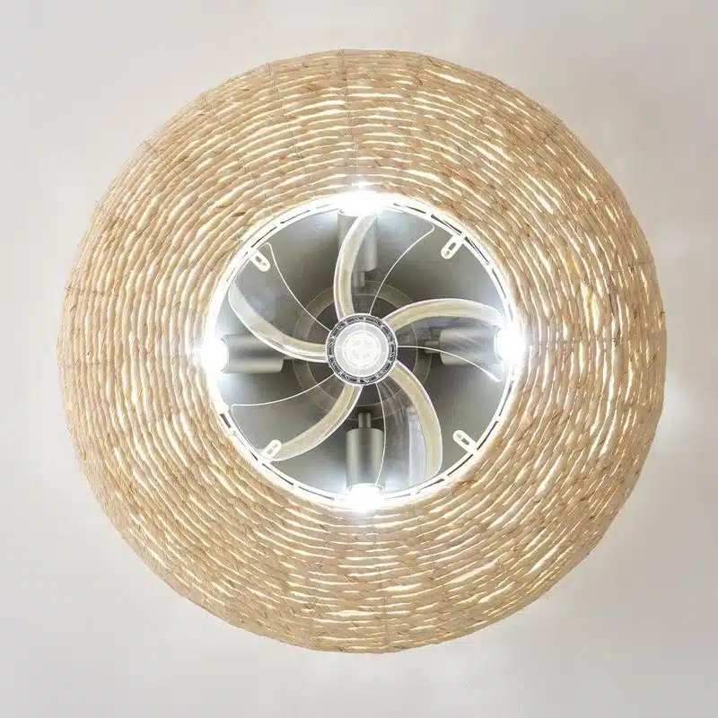 Ventilador de techo Cecotec EnergySilence LampAero 600 Natural Wicker - Imagen 3