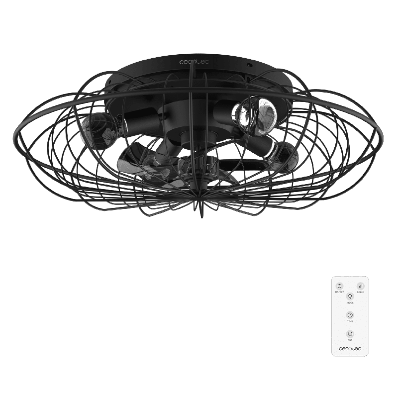 Ventilador de techo Cecotec EnergySilence LampAero 650 Iron Design
