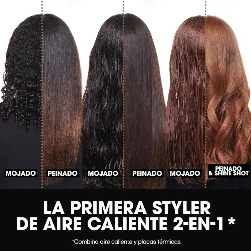 Plancha de pelo de aire caliente GHD Duet Style Negra - Imagen 6