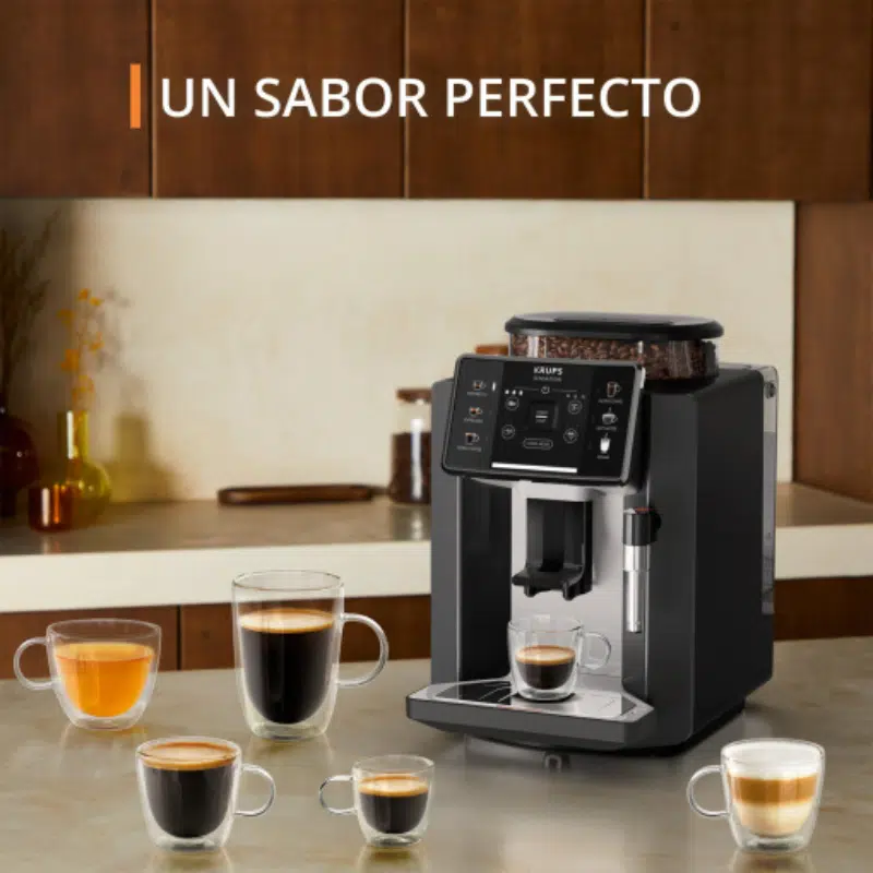 Cafetera Expresso Superautomática KRUPS Sensation Nube Negra - Imagen 4