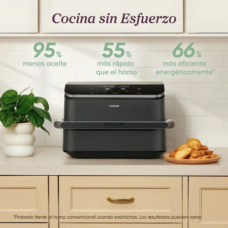 Freidora de aire COSORI Dual Blaze TwinFry 10L Air Fryer - Imagen 6