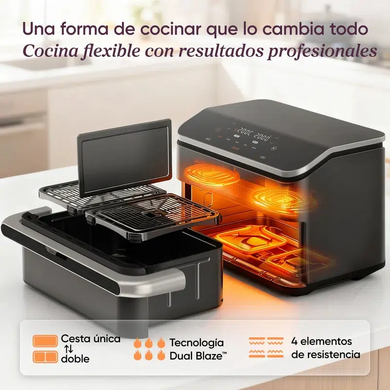 Freidora de aire COSORI Dual Blaze TwinFry 10L Air Fryer - Imagen 2