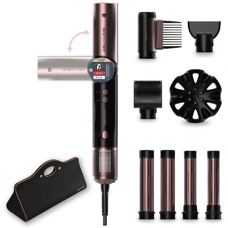 Cepillo moldeador Cecotec AirGlisse 8in1 Flex Black