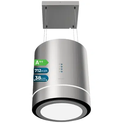 Campana colgante redonda Cecotec Bolero Flux CRE 448000 Inox A++