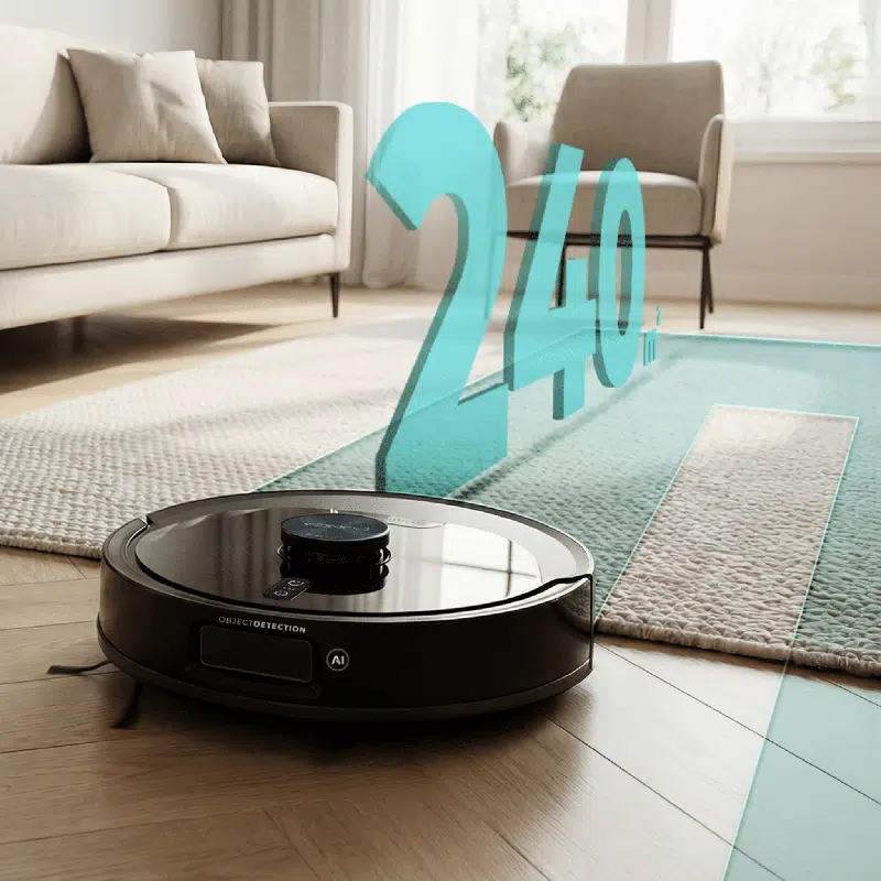 Robot aspirador con IA y navegación láser Cecotec Conga M90 Dark - Imagen 9