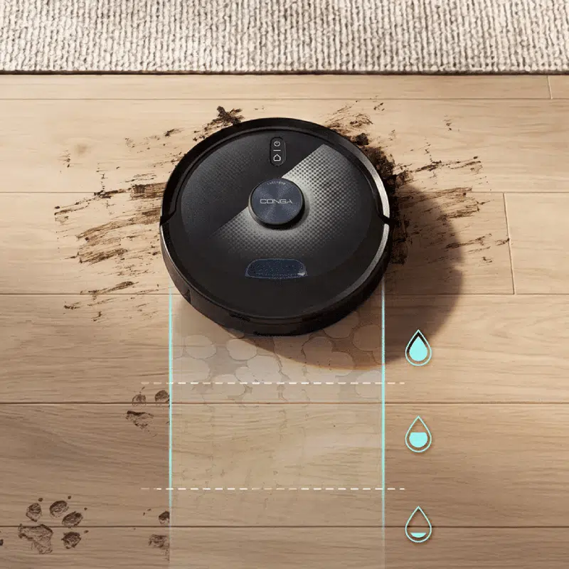 Robot aspirador con IA y navegación láser Cecotec Conga M90 Dark - Imagen 8