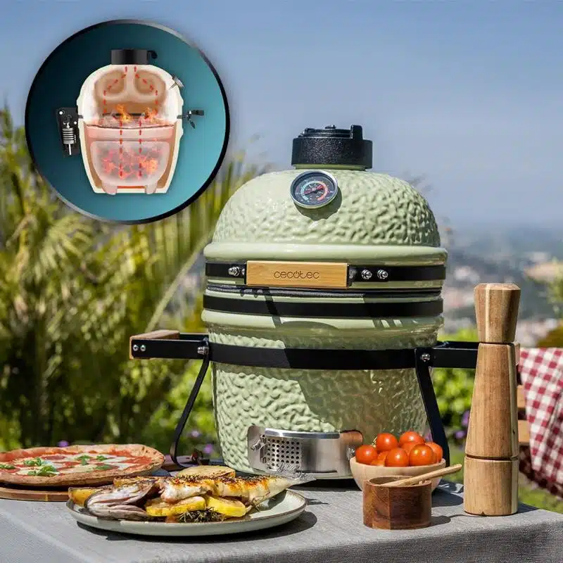 Barbacoa de carbón cerámica Cecotec Dragonfire 3200 Kamado - Imagen 7