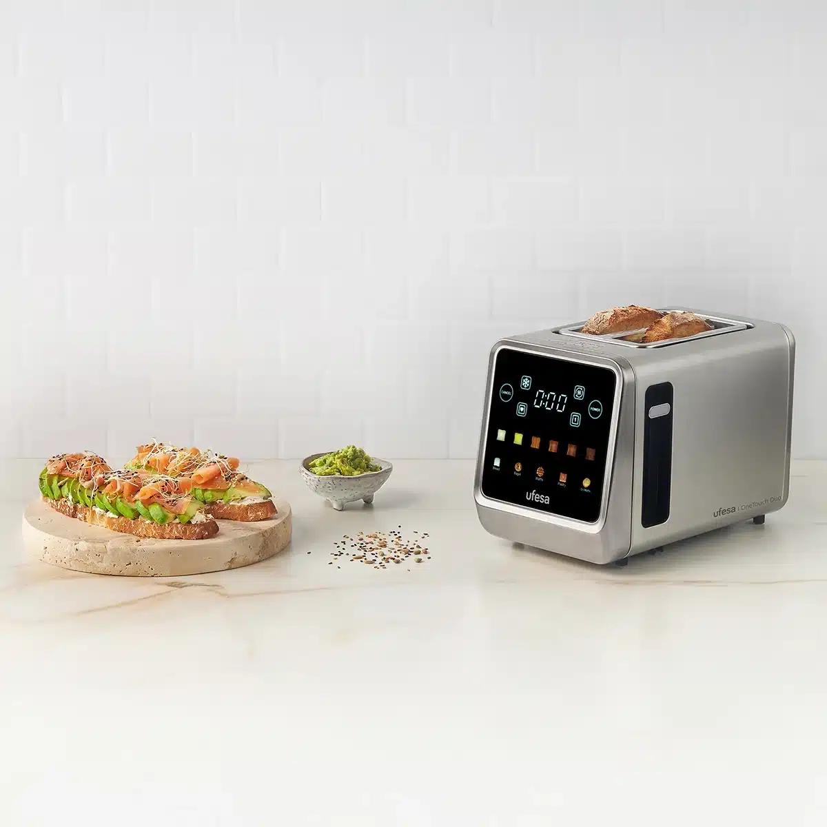 Tostador digital Ufesa OneTouch Duo de 2 ranuras 850W - Imagen 3