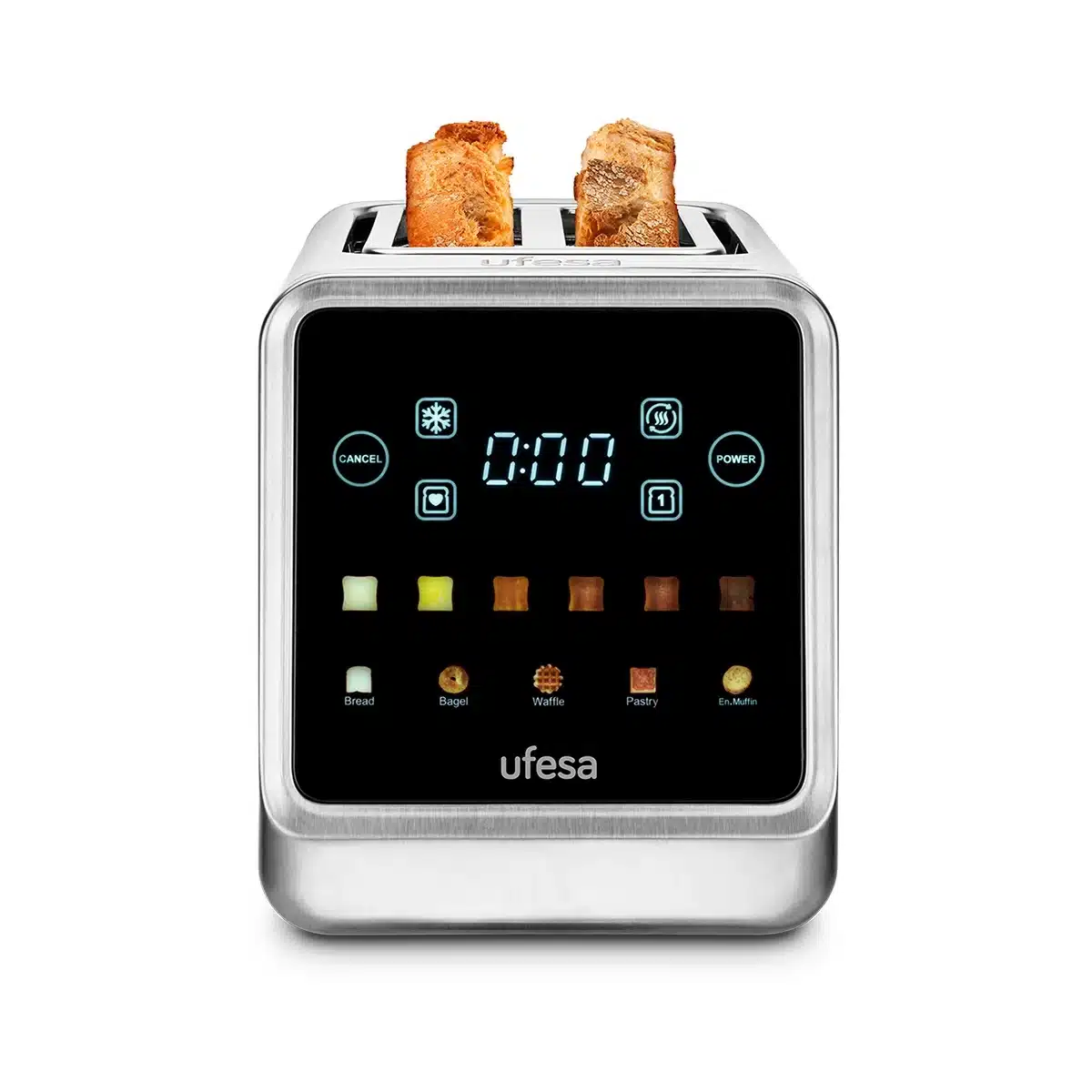 Tostador digital Ufesa OneTouch Duo de 2 ranuras 850W - Imagen 4