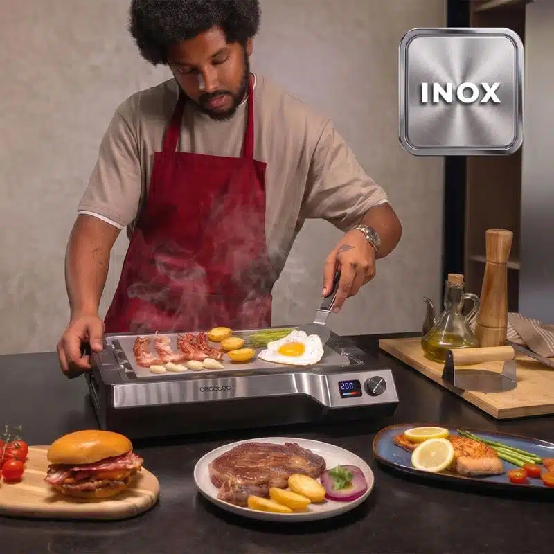 Plancha eléctrica Cecotec Teppanyaki Steel - Imagen 6