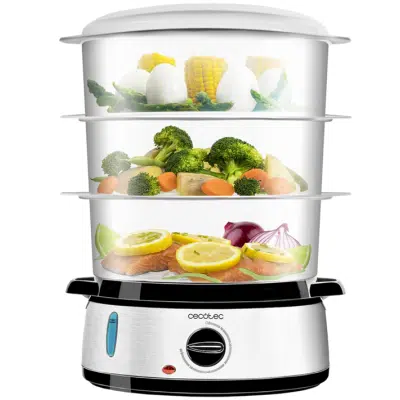 Vaporera eléctrica Vapovita Cecotec 3000 Inox Pro