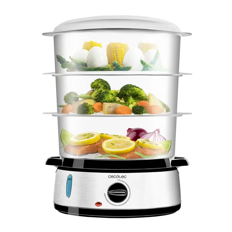 Vaporera eléctrica Vapovita Cecotec 3000 Inox Pro