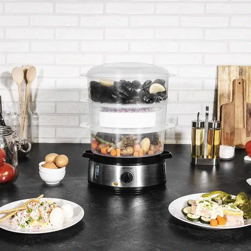 Vaporera eléctrica Vapovita Cecotec 3000 Inox Pro - Imagen 5