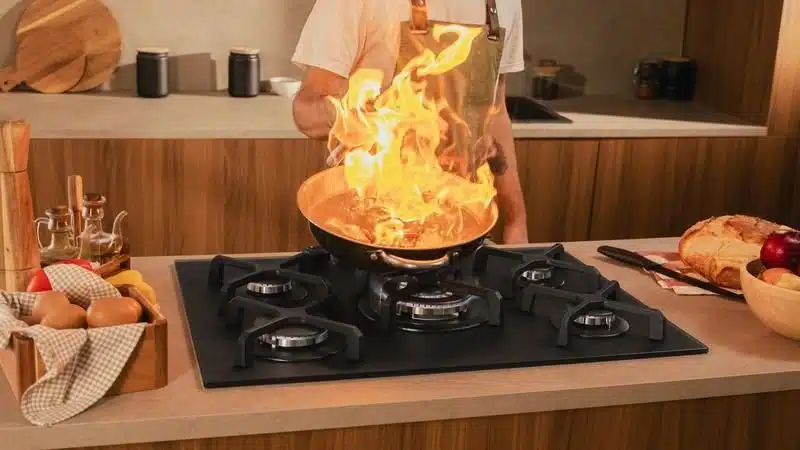 El quemador wok de triple corona