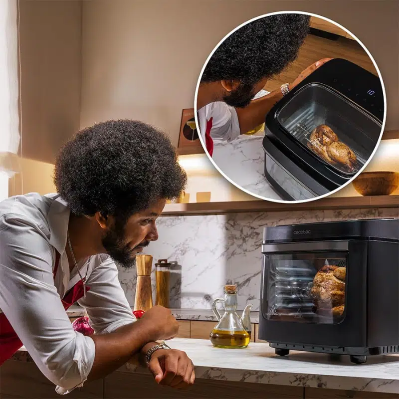 Horno freidora de aire Cecotec Bake&Fry 1300 Full Vision Touch - Imagen 4