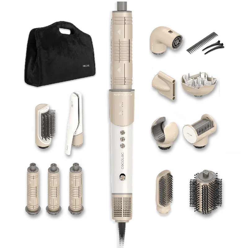 Moldeador de pelo Cecotec AirGlisse 16in1 Champagne
