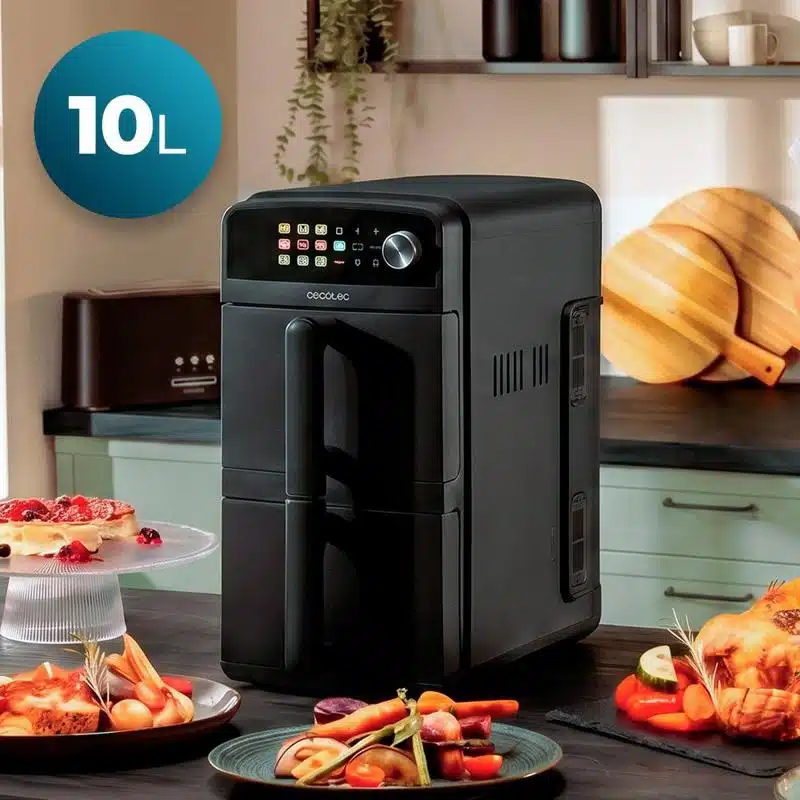 Freidora de aire de 10L con cubetas Cecotec Cecofry DuoLevel 10000 - Imagen 4