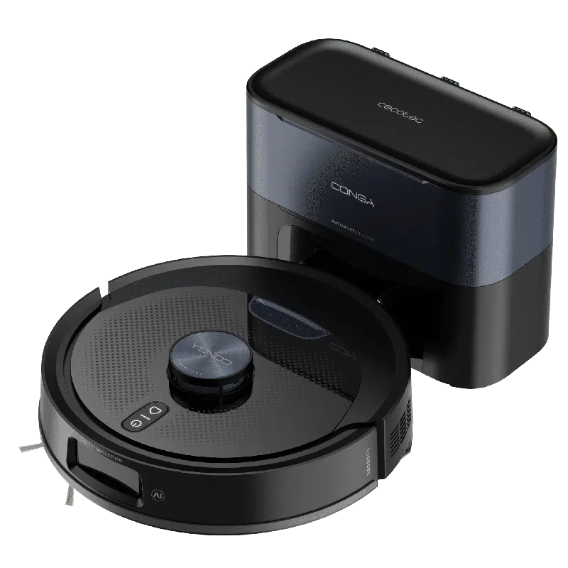 Robot aspirador con base de autovaciado Cecotec Conga Y90 Dark - Imagen 5