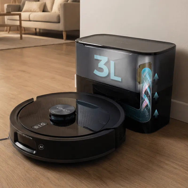 Robot aspirador con base de autovaciado Cecotec Conga Y90 Dark - Imagen 6