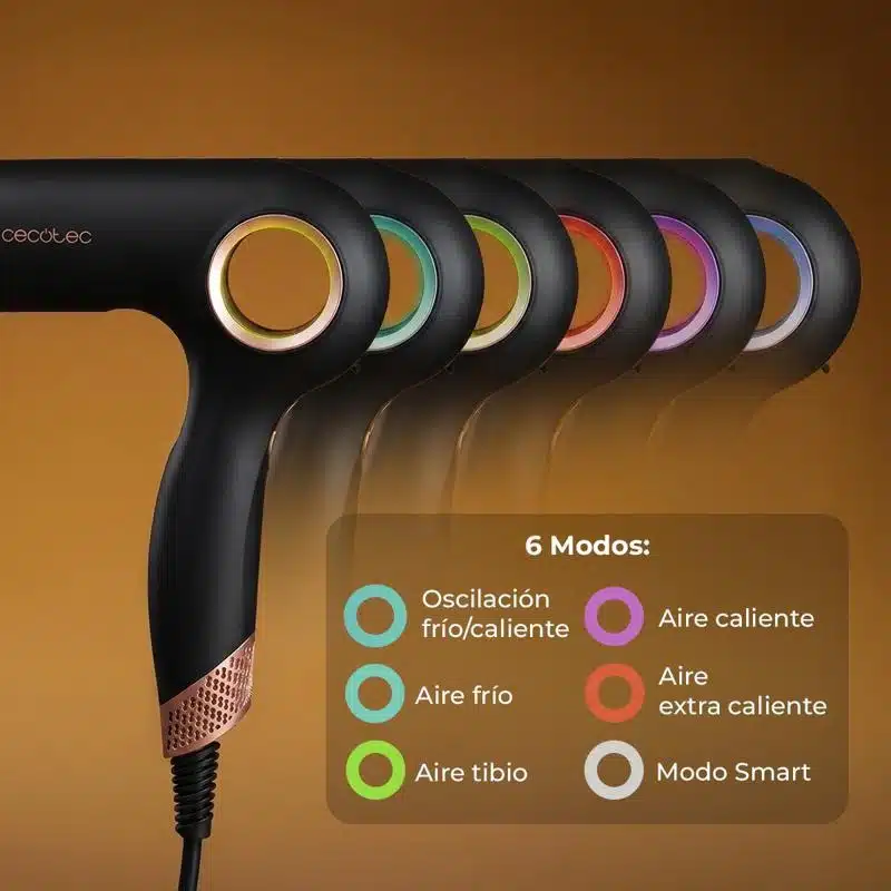 Secador Brushless Cecotec DryGlam Waves 6in1 Sensor Black - Imagen 15