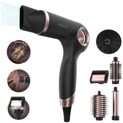 Secador Brushless Cecotec DryGlam Waves 6in1 Sensor Black