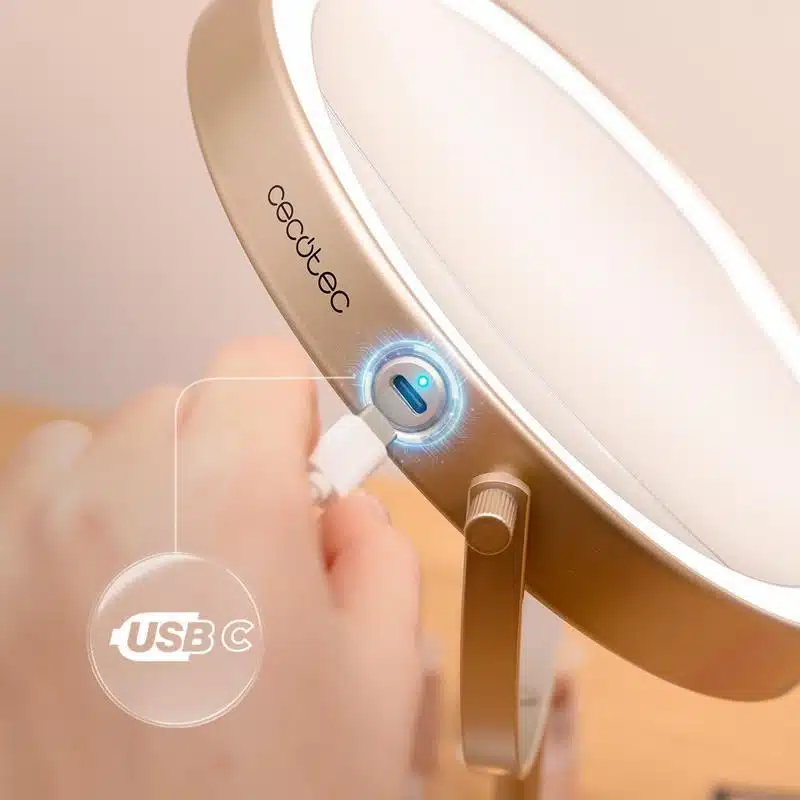 Espejo de Maquillaje Doble Cara Cecotec FaceCare Mirror Dual - Imagen 9