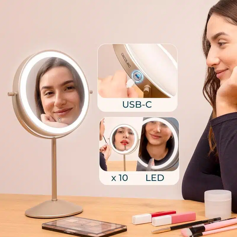 Espejo de Maquillaje Doble Cara Cecotec FaceCare Mirror Dual - Imagen 5