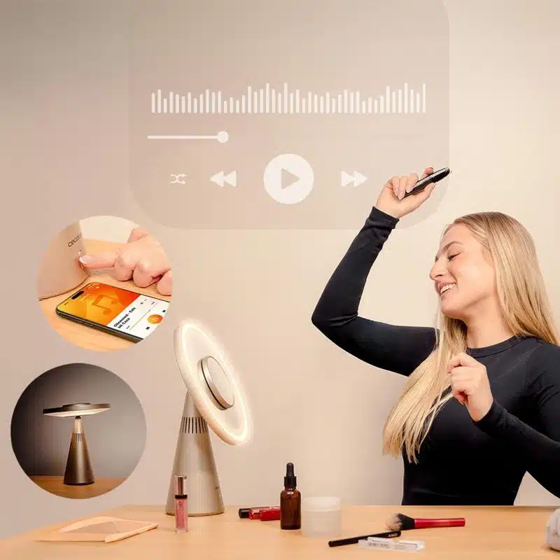 Espejo de maquillaje con altavoz Cecotec FaceCare Mirror&Sound - Imagen 8