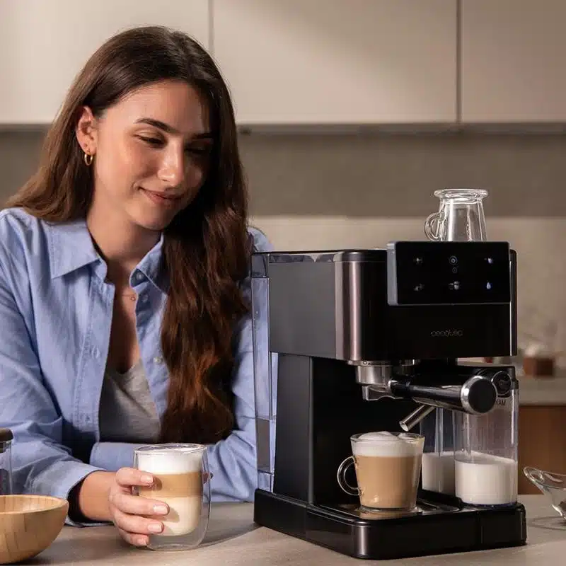 Cafetera semiautomática Cecotec Power Espresso ColdBrew Latte Dark - Imagen 12