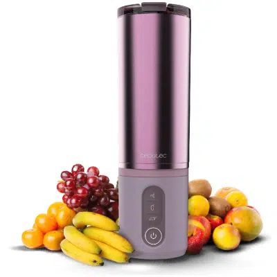 Batidora de vaso individual Cecotec Power Titanium Shake2Go Candy Steel