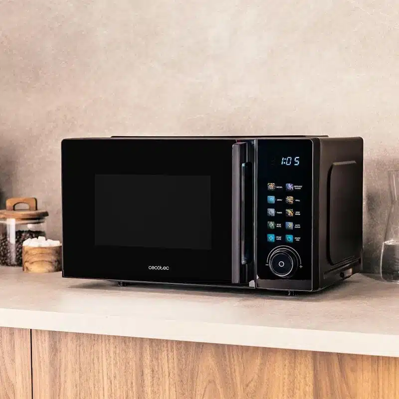 Microondas digital Cecotec Proclean 6030 Black with colorful screen 20L - Imagen 7